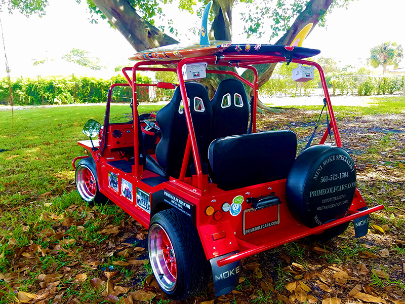 Moke Golf Cart Red Moke Luxury Golf Cart Rentals