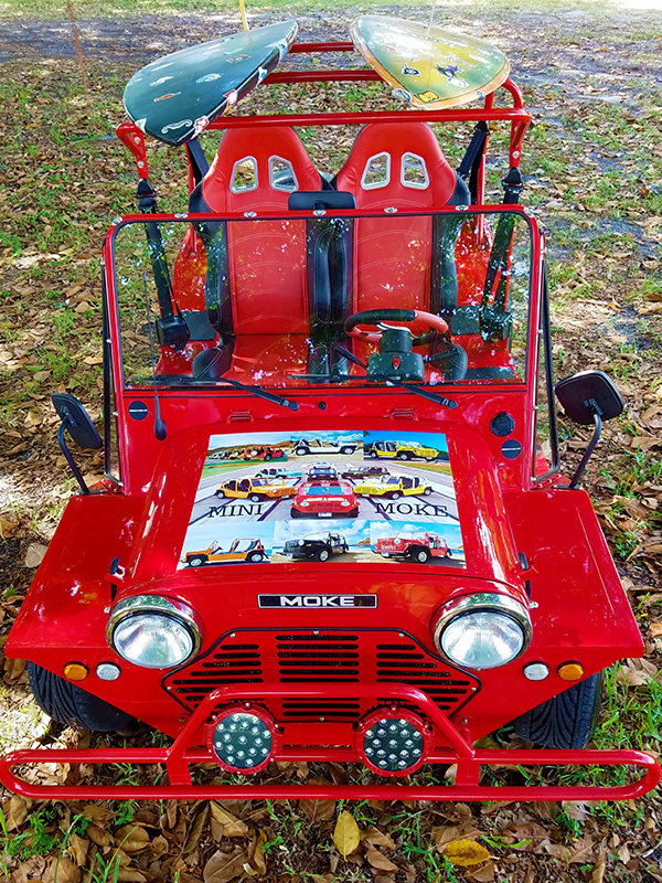 Moke Golf Cart Red Moke Luxury Golf Cart Rentals
