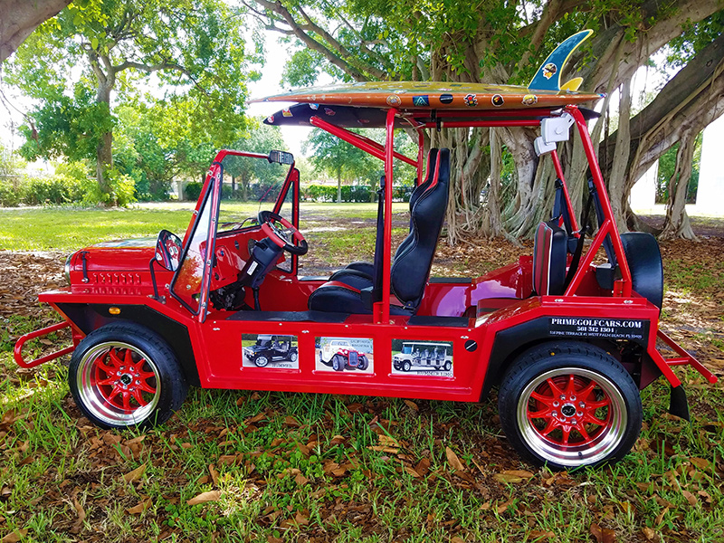 Moke Golf Cart Red Moke Luxury Golf Cart Rentals