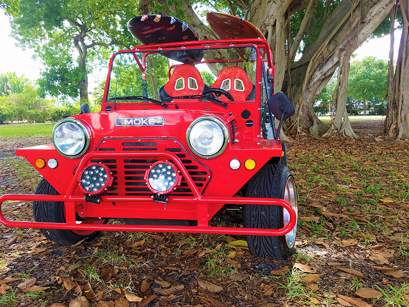 Moke Golf Cart Red Moke Luxury Golf Cart Rentals