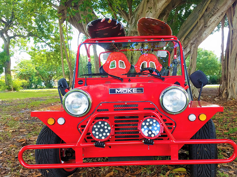 Moke Golf Cart Red Moke Luxury Golf Cart Rentals