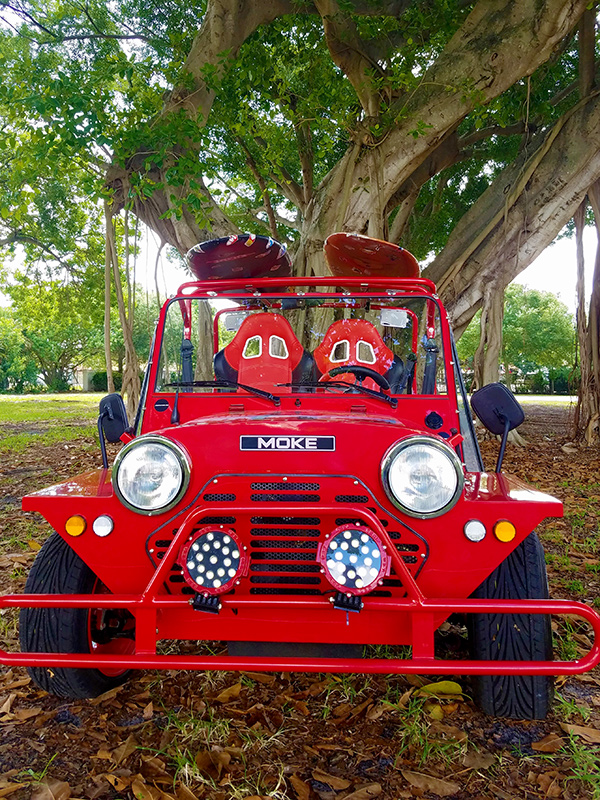 Moke Golf Cart Red Moke Luxury Golf Cart Rentals