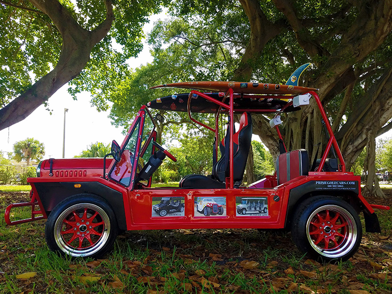 Moke Golf Cart Red Moke Luxury Golf Cart Rentals