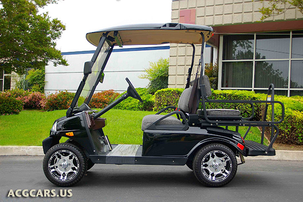 black t sport golf car