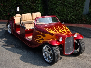 california roadster limo golf car, california roadster golf cart