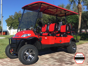 advanced ev 4+2 lifted golf cart, ev 4+2 lifted cart, ev 4+2 cart