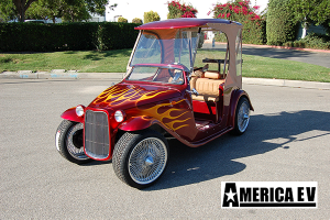 roadster golf cart, america ev golf cart, california roadster golf cart