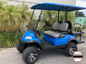 Blue Elite EV 2+2 Passenger Lifted Golf Cart