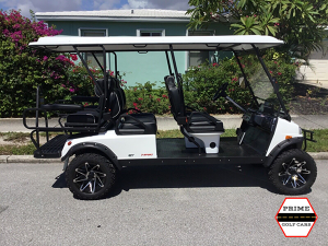 White T-Sport 6 Passenger Golf Cart